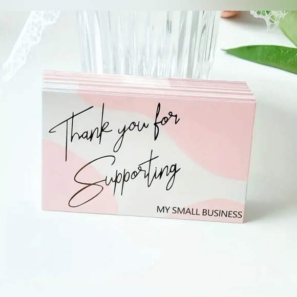 50 Thank you cards for resellers or your small business. Business card size - Picture 6 of 13